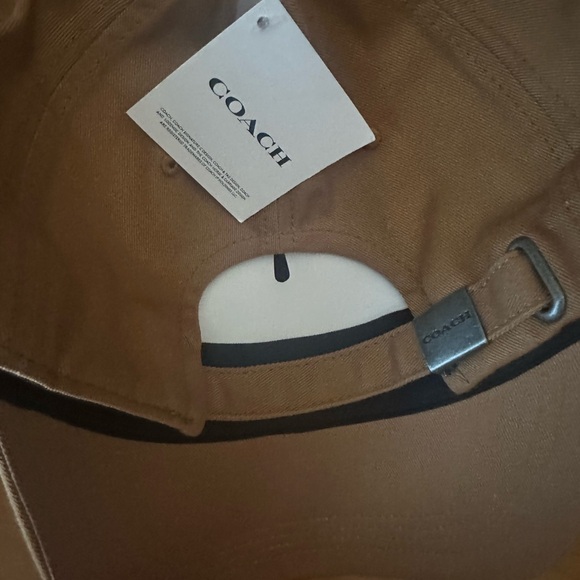 COACH Unisex Logo Embroidered Adjustable Hats in Black - Picture 9 of 9